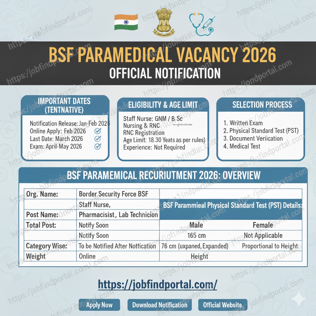 BSF Staff Nurse Recruitment