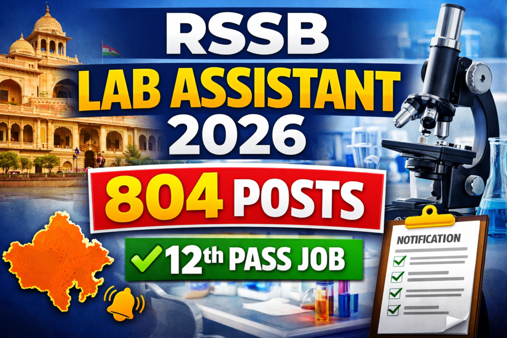 RSSB Lab Assistant Recruitment
