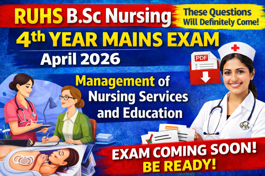 Management of Nursing Services and Education